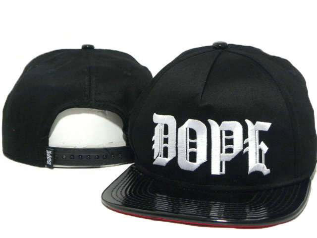 Dope Black Snapback Hat DD 0701